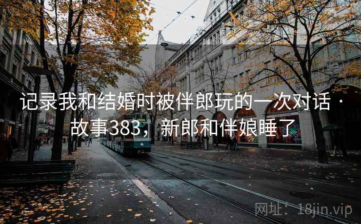 记录我和结婚时被伴郎玩的一次对话 · 故事383，新郎和伴娘睡了